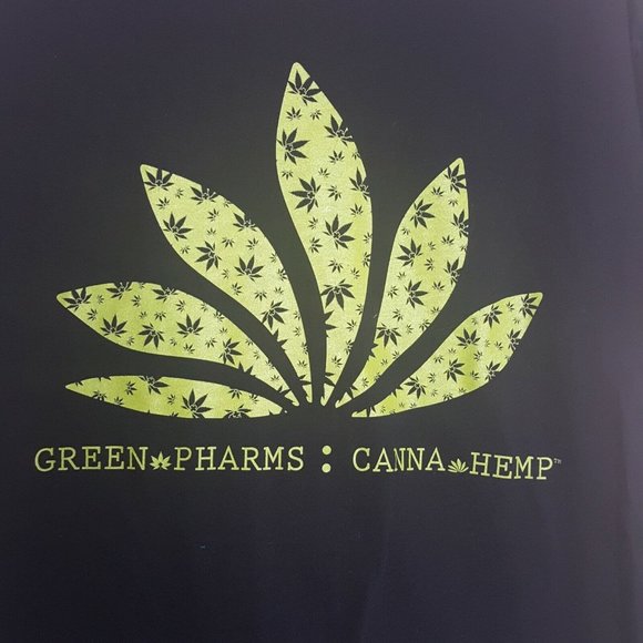Green Pharms Canna Hemp 4/20 Black Mens Size XL T Shirt - Picture 1 of 5